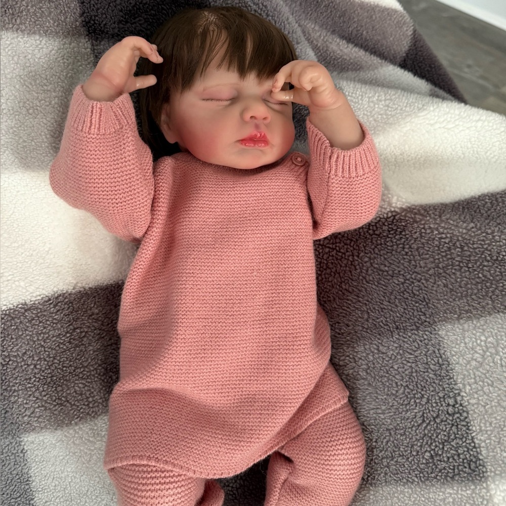 REBORN BABY DOLL Lifelike Newborn Girl Full Body Vinyl, Anatomically Correct! - Picture 5 of 17